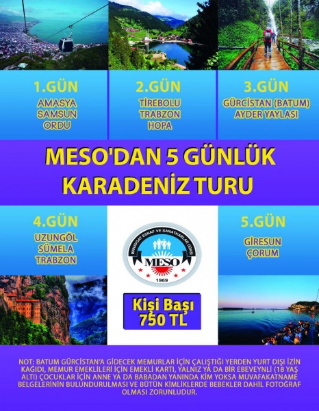 MESO’DAN KARADENİZ TURU